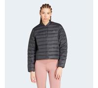 Sommerjacke ADIDAS SPORTSWEAR "HELIONIC LIGHT", Damen, Gr. XXL, schwarz, Obermaterial: 100% Polyamid. Wattierung: 80% Entendaune, 20% Federn, Jacken, mit Reißverschlusstaschen, platzsparend verstaubar