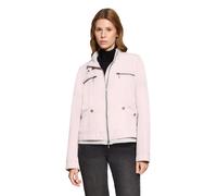 Sommerjacke AMBER & JUNE "Damen mit Stehkragen", Damen, Gr. 42, viola, Obermaterial: 100% Polyester; Besatz: 45% Viskose, 37% Polyester, 10% Modal, 8% Elasthan; Futter: 100% Polyamid / Futter2: 100% P