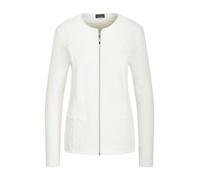 Sommerjacke GOLDNER "Elegante Baumwolljacke mit Struktur", Damen, Gr. 54, weiß, Obermaterial: 98% Baumwolle CO. 2% Elasthan EL., Jacken, Jaquardstruktur im Jersey (54668405-54) weiß