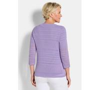 Sommerjacke GOLDNER "Kurzgröße Shirtjacke mit Häkchenverschluss", Damen, Gr. 20, lila (flieder), Obermaterial: 100% Polyester PES., gerade, Jacken, luftig leichte Stoffquälität (12683506-20) flieder