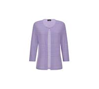 Sommerjacke GOLDNER "Shirtjacke mit Häkchenverschluss", Damen, Gr. 48, lila (flieder), Obermaterial: 100% Polyester PES., gerade, Jacken, luftig leichte Stoffquälität (69536525-48) flieder