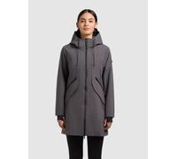 Sommerjacke KHUJO "EIZA", Damen, Gr. M, slate grau, 100% Polyester, leicht glänzend, regular fit hüftlang, eingesetzt angesetztes Bündchen mit Daumenlöchern, Jacken (32945931-M) slate grau
