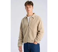 Sommerjacke LINDBERGH "Freizeitjacke Regular Fit", Herren, Gr. XXL, beige (lt stone), Obermaterial: 98% Baumwolle, 2% Elasthan, unifarben, klassisch, Jacken (59367215-XXL) lt stone