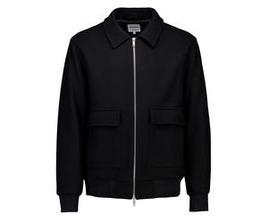 Sommerjacke LINDBERGH "Freizeitjacke Relaxed Fit", Herren, Gr. S, schwarz, Obermaterial: 100% Polyester. Futter: 100% Polyester, unifarben, lässig geschnitten, Jacken (92793504-S) schwarz
