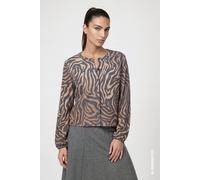 monari - Strickjacke mit Zebra-Muster brown sugar gemustert - Gr. - 36