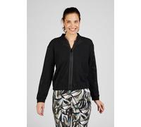 Sommerjacke RABE, Damen, Gr. 42, schwarz, Obermaterial: 47% Baumwolle, 47% Polyester, 6% Elasthan, leicht transparent, regular fit, Rundhals, Jacken Sommerjacke, mit Lochmuster (63302709-42)