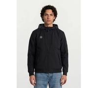 Sommerjacke TRUEPRODIGY "Lucas Kapuze diverse Eingrifftaschen und badges", Herren, Gr. L, schwarz, Obermaterial: 91% Polyester PES. 9% Elasthan EL., regular fit, Jacken (26466156-L) schwarz