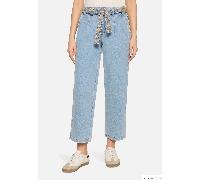 Cartoon Damen Sommerjeans mit Stickerei Größe 42 Light Blue Denim