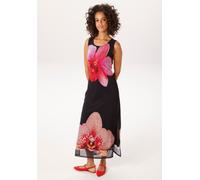 Sommerkleid ANISTON CASUAL, Damen, Gr. 36, N-Gr, schwarz, rot, fuchsia, weiß, pink, apricot, gelb, Netz, Obermaterial: 95% Polyester, 5% Elasthan. Futter: 100% Polyester, bedruckt, geblümt, figurumspi