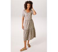Sommerkleid ANISTON CASUAL, Damen, Gr. 40, N-Gr, rauchblau, terrakotta, gelb, orange, grün, weiß, rosa, braun, Single Jersey, Obermaterial: 95% Baumwolle, 5% Elasthan, Paisley, bedruckt, geblümt, figu