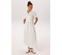 Sommerkleid ANISTON CASUAL, Damen, Gr. 40, N-Gr, wollweiß, schwarz, Web, Obermaterial: 100% Polyester, Nadelstreifen, figurumspielend knöchelfrei, Kleider Sommerkleid, im edlen Nadelstreifen-Dessin -