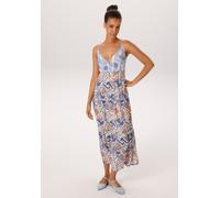 Sommerkleid ANISTON CASUAL, Damen, Gr. 42, N-Gr, wollweiß, jeansblau, hellblau, marine, pink, rosa, dunkelgrün, salbei, orange, gelb, fuchsia, Web, Obermaterial: 100% Viskose, Paisley, bedruckt, gemus