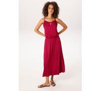 Sommerkleid ANISTON CASUAL, Damen, Gr. 46, N-Gr, bordeauxrot, Single Jersey, Obermaterial: 95% Viskose, 5% Elasthan, unifarben, figurumspielend knöchelfrei, Rückenausschnitt, Kleider Sommerkleid, aufw