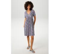 Sommerkleid ANISTON CASUAL, Damen, Gr. 46, N-Gr, bunt (schwarz, hellblau, royalblau, pink, rosa, grün, gelb, weiß, sand), Single Jersey, Obermaterial: 95% Viskose, 5% Elasthan, bedruckt, geblümt, figu