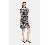 Betty Barclay Sommerkleid mit U-Boot-Ausschnitt Damen Dunkelblau/Weiß Gr.36 Kurz 100% Polyamid