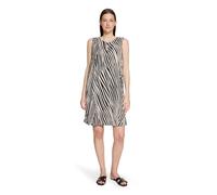 Sommerkleid BETTY BARCLAY "Damen ohne Arm", Damen, Gr. 42, Normalgrößen, schwarz, beige, Obermaterial: 55% Leinen, 45% Viskose, Basic schmal kurz, Rundhals, Kleider Sommerkleid (81832166-42) schwarz, 