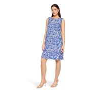 Sommerkleid BETTY BARCLAY "Damen ohne Arm", Damen, Gr. 44, Normalgrößen, weiß, blau, Obermaterial: 55% Leinen, 45% Viskose, Basic schmal kurz, Rundhals, Kleider Sommerkleid (53590565-44) weiß, blau