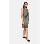 Sommerkleid BETTY BARCLAY "Damen ohne Arm", Damen, Gr. 44, Normalgrößen, schwarz, beige, Obermaterial: 55% Leinen, 45% Viskose, Basic schmal kurz, Rundhals, Kleider Sommerkleid (79278853-44) schwarz,