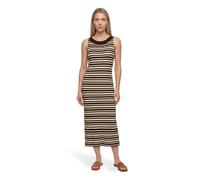 Sommerkleid BETTY BARCLAY "Damen ohne Arm", Damen, Gr. 48, Normalgrößen, dunkelblau, nature, Obermaterial: 75% Baumwolle, 25% Polyester. Besatz: 60% Polyester, 40% Baumwolle, tailliert lang, U-Boot-Au