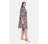 Sommerkleid BETTY & CO "Damen mit Print", Damen, Gr. 42, Normalgrößen, bunt (nature, braun), Obermaterial: 89% Viskose, 11% Polyamid, lässig geschnitten kurz, Kleider Sommerkleid (73235728-42) nature,