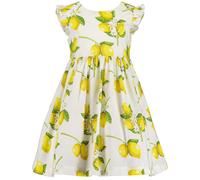 Sommerkleid BLUE SEVEN "Blue Seven Kleid", Mädchen, Gr. 122, 0001, weiß, 100% Baumwolle, normal, Rundhals, Kleider Sommerkleid (97899101-122) 0001, weiß