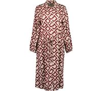 Sommerkleid BLUE SEVEN "Kleid", Damen, Gr. 42, rot (0430, kiesel), 100% Viskose, V-Ausschnitt, Kleider Sommerkleid (59565111-42) 0430, kiesel