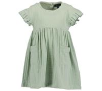 Sommerkleid BLUE SEVEN, Mädchen, Gr. 110, N-Gr, aqua, Web, Obermaterial: 100% Baumwolle, unifarben, Basic knieumspielend, Rundhals, Flügelärmel, Kleider Sommerkleid (88912852-110) aqua