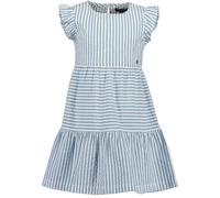 Sommerkleid BLUE SEVEN, Mädchen, Gr. 128, N-Gr, mittelblau, Web, Obermaterial: 100% Baumwolle, gestreift, Basic knieumspielend, Rundhals, Flügelärmel, Kleider Sommerkleid (10037139-128) mittelblau