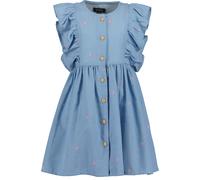 Sommerkleid BLUE SEVEN, Mädchen, Gr. 134, N-Gr, mittelblau, Web, Obermaterial: 100% Baumwolle, bedruckt, Basic knieumspielend, Rundhals, Kleider Sommerkleid (95431625-134) mittelblau