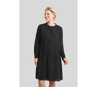 Sommerkleid BUGATTI, Damen, Gr. 36, Normalgrößen, schwarz, 50% Baumwolle, 50% Leinen, normal, Kleider Sommerkleid, mit verdeckter Knopfleiste (18647060-36)