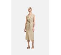 Sommerkleid CARTOON "Damen mit Cut-Outs", Damen, Gr. 42, Normalgrößen, beige (elm), Obermaterial: 100% Leinen, körpernah lang, U-Boot-Ausschnitt, Kleider Sommerkleid, Form (55855241-42) elm