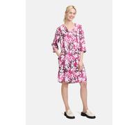 Sommerkleid CARTOON "Damen mit Muster", Damen, Gr. 34, Normalgrößen, rosa (cream, rosé), Canvas, Obermaterial: 100% Leinen, lässig geschnitten kurz, U-Boot-Ausschnitt, Kleider Sommerkleid (69458249-34