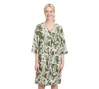 Cartoon Damen-Sommerkleid mit Muster, Größe 40, Cream/Green