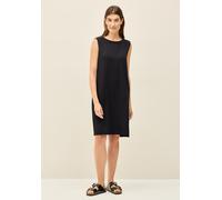 Sommerkleid CECIL, Damen, Gr. L42, US-Größen, schwarz, Stoff, 56% Viskose, 43% Polyester, 1% Elasthan, unifarben, normal knieumspielend, Rundhals, abgesteppt, Kleider Sommerkleid, knielang (62287844-L