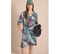 Knielanges Kleid mit grafischem Muster