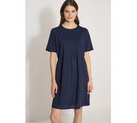 Sommerkleid CECIL, Damen, Gr. M (40), US-Größen, urban dunkelblau, Stoff, Oberteil: 64% Viskose, 31% Polyester, 5% Elasthan. Rock: 100% Viskose, unifarben, normal kniefrei, Rundhals, abgesteppt, Kleid