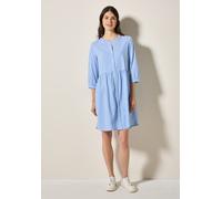 Sommerkleid CECIL, Damen, Gr. M40, US-Größen, blau (aster blau), Web, 65% Baumwolle, 35% Modal, Nadelstreifen, comfort fit kniefrei, Rundhals, Bündchen, Kleider Sommerkleid, mit Rundhalsausschnitt (56