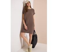 Sommerkleid CECIL, Damen, Gr. S (38), US-Größen, braun (urban taupe), Web, 100% Baumwolle, unifarben, comfort fit kniefrei, U-Boot-Ausschnitt, normaler Saum, Kleider Sommerkleid, aus 100% Baumwolle (1