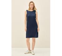 Sommerkleid CECIL, Damen, Gr. XL (44), US-Größen, blau (urban navy blau), Stoff, 56% Viskose, 43% Polyester, 1% Elasthan, unifarben, normal knieumspielend, Rundhals, abgesteppt, Kleider, knielang (788