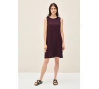 Sommerkleid CECIL, Damen, Gr. XL44, US-Größen, rot (mulberry rot), Stoff, 56% Viskose, 43% Polyester, 1% Elasthan, unifarben, normal knieumspielend, Rundhals, abgesteppt, Kleider, knielang (71891047-X