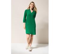 Sommerkleid CECIL, Damen, Gr. XS36, US-Größen, grün (garden grün), Web, 100% Baumwolle, unifarben, comfort fit kniefrei, V-Ausschnitt, Bündchen, Kleider Sommerkleid, aus 100% Baumwolle (35797553-XS) g