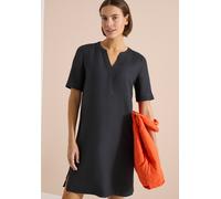 Sommerkleid CECIL, Damen, Gr. XXL (46), US-Größen, volcanic grau, Stoff, 55% Leinen, 45% Viskose, unifarben, comfort fit knieumspielend, Rundhals, normaler Saum, Kleider Sommerkleid, knielang (2558666