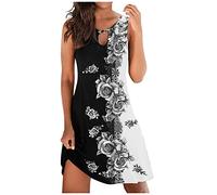 Sommerkleid Damen Blusenkleid,Strandkleider Damen,Leichte Sommerkleider Damen,Kleider Jugendlich,Elegantes Sommerkleid,Blazerkleid,Sommerkleid Weiß Lang,Jerseykleid