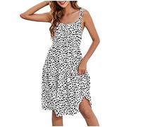 Sommerkleid Damen Elegant Geschenke für Frauen Bodycon Bürokleid für Party Rockabilly Hochzeit Ballkleid Einfarbig Locker Langes Kaftan Kleid mit Taschen Kurzarm-Revers Elegant Lässig Kleidung La