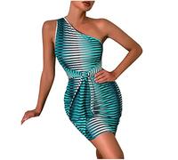 Sommerkleid Damen Elegant Geschenke für Frauen Elegant Casual Strandkleid Elegant Blumen Maxi Abendkleid Bleistift Kleider Spaghettiträger Kurzkleid Tanzkleid Blumen Rüschen Maxikleider Strandkle