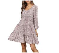 Sommerkleid Damen Elegant Geschenke für Frauen Locker Sommerkleid Hemd Leinen Mode Strand Freizeitkleid meine bestellungen anzeigen Sommer Baumwolle Blumenstickerei Langes Kleid meine bestellunge