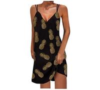 Sommerkleid Damen Knielang Geschenke für Frauen A Linie Neckholder Elegant Spitzen Sommerkleid meine bestellungen anzeigen A-Linie Kleider Hohe Taille Kurzkleid Casual Skaterkleid meine bestellun