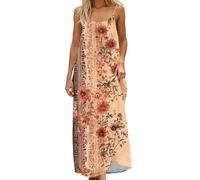 Sommerkleid Damen Kurzarm Blusenkleid Elegant Midikleid Casual Wickelkleid Strandkleid,Maxikleid Damen Sommer,Bequem/vielseitig
