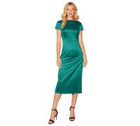 Sommerkleid Damen Kurzarm Rundhals Bleistiftkleid Lang Elegant Abendkleid Classic Vintage Cocktailkleid Luftig Freizeitkleid Figurbetont Maxikleid High Waist Slim Fit Partykleid