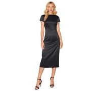 Sommerkleid Damen Kurzarm Rundhals Bleistiftkleid Lang Elegant Abendkleid Classic Vintage Cocktailkleid Luftig Freizeitkleid Figurbetont Maxikleid High Waist Slim Fit Partykleid